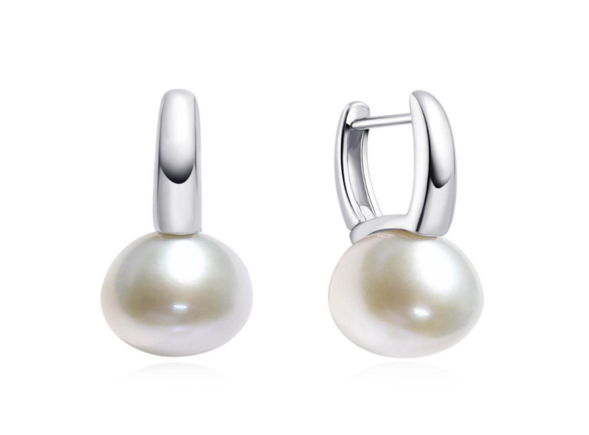 Stříbrné náušnice s perlou